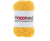 Hoooked Soft Cotton DK – Kleur Malaga Sun (geel) - 100% gerecycled