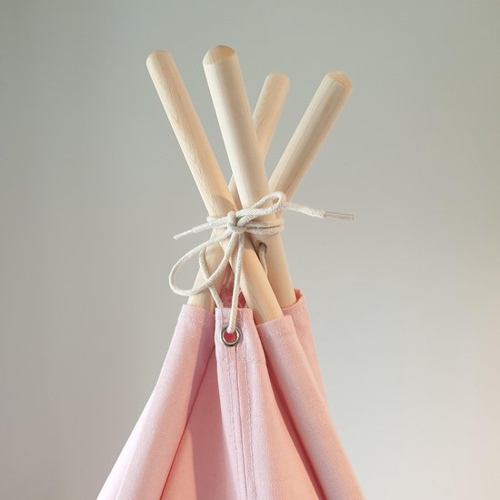 SUNNY Alba Tente Tipi Enfant 120x120 Cm – Coton Naturel Avec Tapis, Fenêtres Rideaux, Intérieur/Extérieur