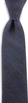 Sir Redman - stropdas - Mackay - geweven polyester - blauw / bruin