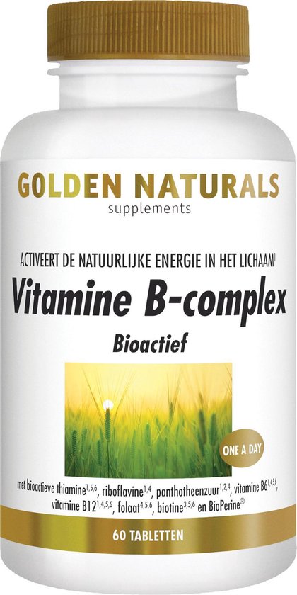 Defilé auteur Maladroit Golden Naturals Vitamine B-complex (60 veganistische tabletten) | bol.com