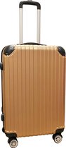 Travelerz reiskoffer met wielen 54 liter - lichtgewicht - cijferslot - rose goud (1627)