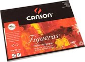 Canson olieverfblok Figueras gelijmd 19x25cm (4F) 10vel 290grs
