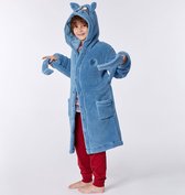 Woody badjas - lichtblauw - 212-1-ROM-M/858 - maat 104