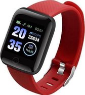 DrPhone - KidzOne Advanced - Smartwatch voor Kinderen - Stappenteller - Hartslagmeter - Rood