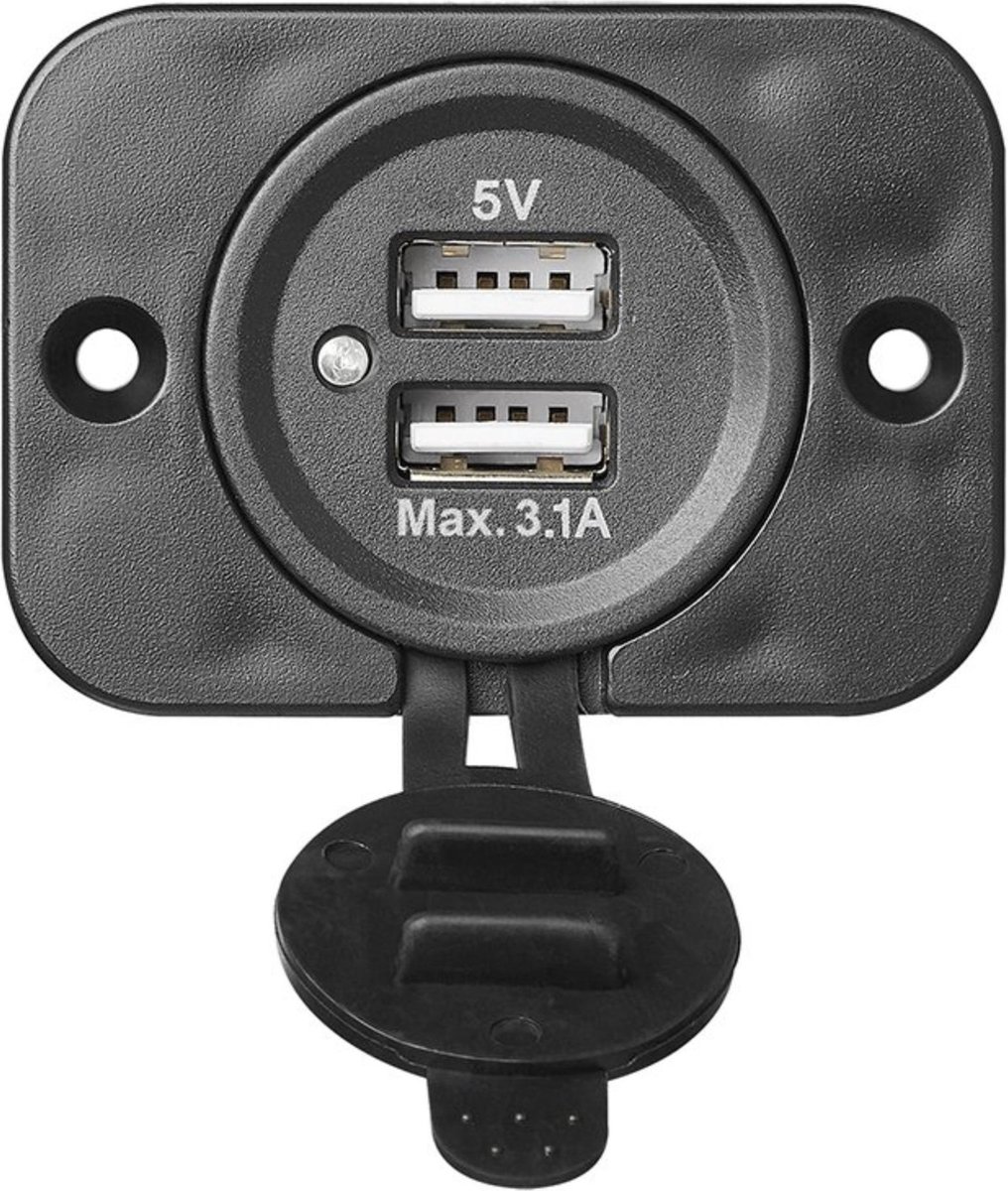ProPlus USB Doppel Einbau Steckdose12/24 Volt 2,1A 5 Volt