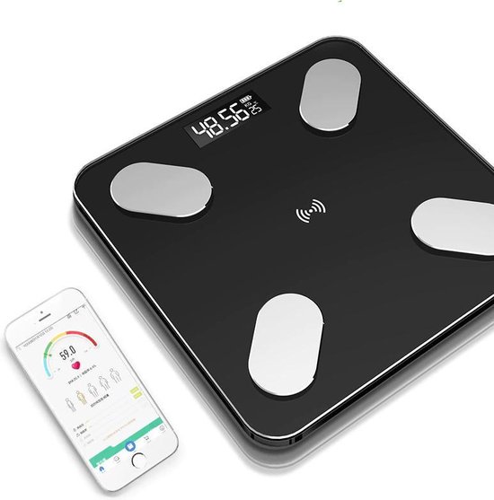 Smart Bluetooth Digitale Weegschaal - Fitness - Vetpercentage - Gewicht  Schaal -... | bol.com