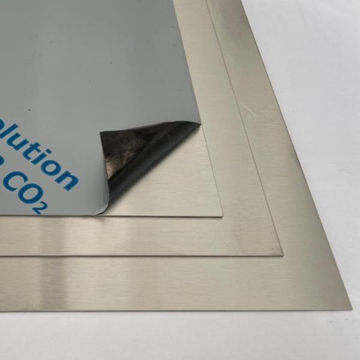 RVS 304 vlakke plaat - 1mm, 400x400mm