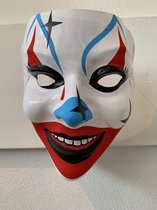Masker Witte Clown PVC plastic 1 stuks