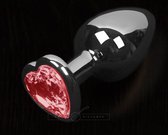 Dolce piccante - Jewellery Silver Heart Small - Anal Toys Buttplugs Rood