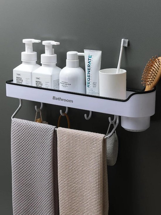 Badkamer Plank, 3 Pack Glas Plank Mand Shampoo Houder