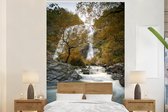 Behang - Fotobehang Beroemde natuurlijke waterval in het Klong Lan National Park - Breedte 180 cm x hoogte 280 cm