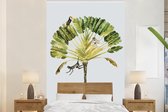 Behang - Fotobehang Jungle - Palmboom - Vogel - Breedte 155 cm x hoogte 240 cm