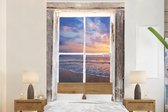 Papier peint - Papier peint photo peint Transparent - Plage - Mer - Largeur 180 cm x hauteur 280 cm