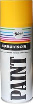 Sprayson Verf Spuitbus - Spuitlak - RAL1021 Hoogglans Geel - 400 ml. - 12 stuks