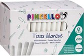 Pincello Schoolbordkrijt Junior 0,8 Cm Wit 100 Stuks