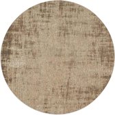 Réal 15 - Rond Vintage Vloerkleed beige