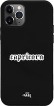 iPhone 11 Pro Case - Capricorn (Steenbok) Black - iPhone Zodiac Case