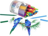 Grafix Viltstiften voor Kinderen | 100 stuks | Tekenen | Creatief tekenen & kleuren | Tekenset
