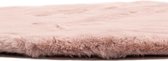 Hampton Soft Pink - Rond hoogpolig vloerkleed