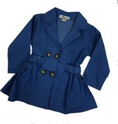 Tinytoo - Trench - Coat - Jeans Blue - maat 86