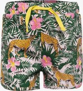 TwoDay meisjes short met jungle print - Groen - Maat 98/104