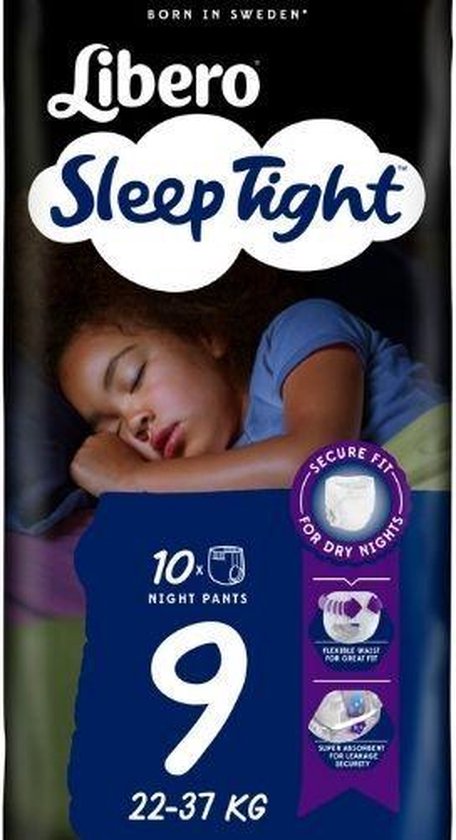 Dialoog veiligheid Goed gevoel 6x LIBERO SLEEP TIGHT 9 (22-37KG) - 10st/pak | bol.com