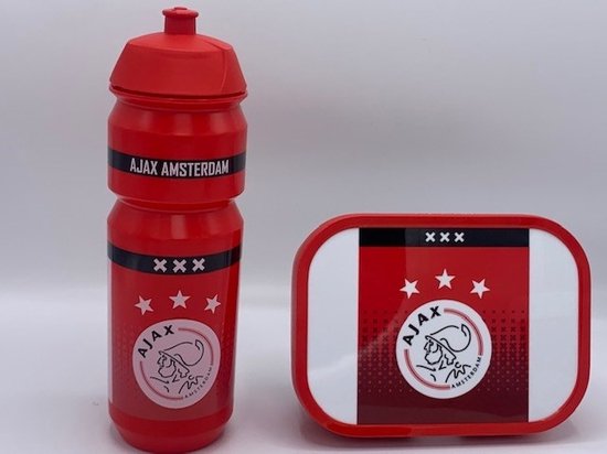 Ajax Mepal Lunchset Lunchbox en Bidon Rood 750ML - Merkloos