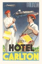 Pocket Sized - Found Image Press Journals- Vintage Journal Hotel Carlton, Bilbao