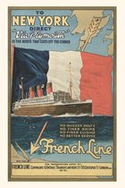 Pocket Sized - Found Image Press Journals- Vintage Journal Ocean Liner Advertisement