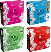 Spellenbundel - Dobbelspel - 4 Stuks - Rory's Story Cubes Actions, Fantasia, Primal & Heroes