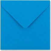 Blauwe enveloppen 16x16 cm 100 stuks