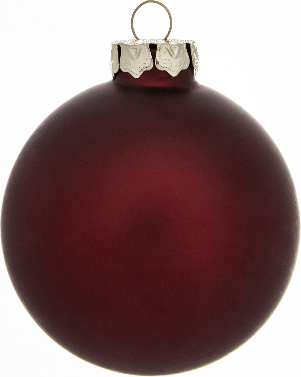 Kerstballen - Rood - Blinkend - Set van 4 - In glas - Kerstboom - Kerstversiering