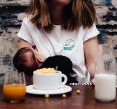 Borstvoeding T-shirt | Maat S | Biologisch katoen | Take Away Milk TajineBanane