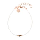 Mint15 Armband 'Diamond Bracelet - White & Bronze' - Roségoud