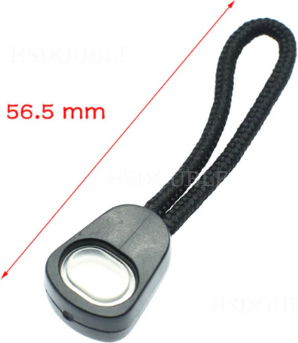 zipper puller special 4 - zwart - per 3 stuks