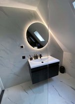 RB - Badkamerspiegel - LED-spiegel - rond - 80 cm met led verlichting... | bol.com