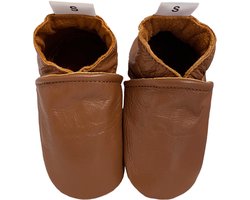 BabySteps leren slofjes voor baby's - caramel