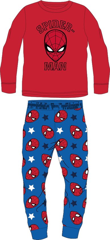 experimenteel Historicus klok Spiderman Kinder Pyjama- Huispak Jongens Coral Fleece Maat 92/98 Rood/Blauw  | bol.com