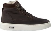 Omoda O2586 Hoge sneakers - Leren Sneaker - Jongens - Bruin - Maat 33