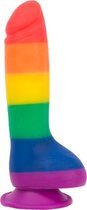 Rainbow Siliconen Dildo - 19 cm
