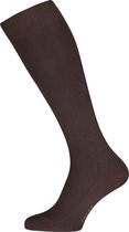 FALKE Family dames kniekousen - katoen - donkerbruin (dark brown) - Maat: 35-38