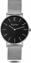 Elysian Horloge Dames - Zilver - Mesh - Roestvrij Staal - Waterdicht 3 Bar - Ø 36mm - Dames Horloge - Ideaal Kerstcadeau Vrouw