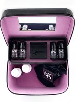 LAC Nails® Beautycase - Toilettas Zwart voor gel nagellak en make up - Ideaal om mee te nemen