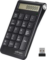 Ultron UN-2 - Wireless Numpad en Rekenmachine in een - oplaadbaar - USB 2.4GHz dongle - zwart