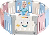 Baby grondbox, opvouwbaar babybox speelbox  voor kinderen 3 maanden + (Kleurrijk, 12 paneel) Grondbox - Kruipbox - Speelbox - Playpen - Baby -