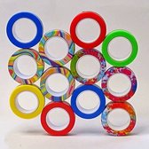 Magnetische Ringen - set van 12 - diverse kleuren- fidget toy