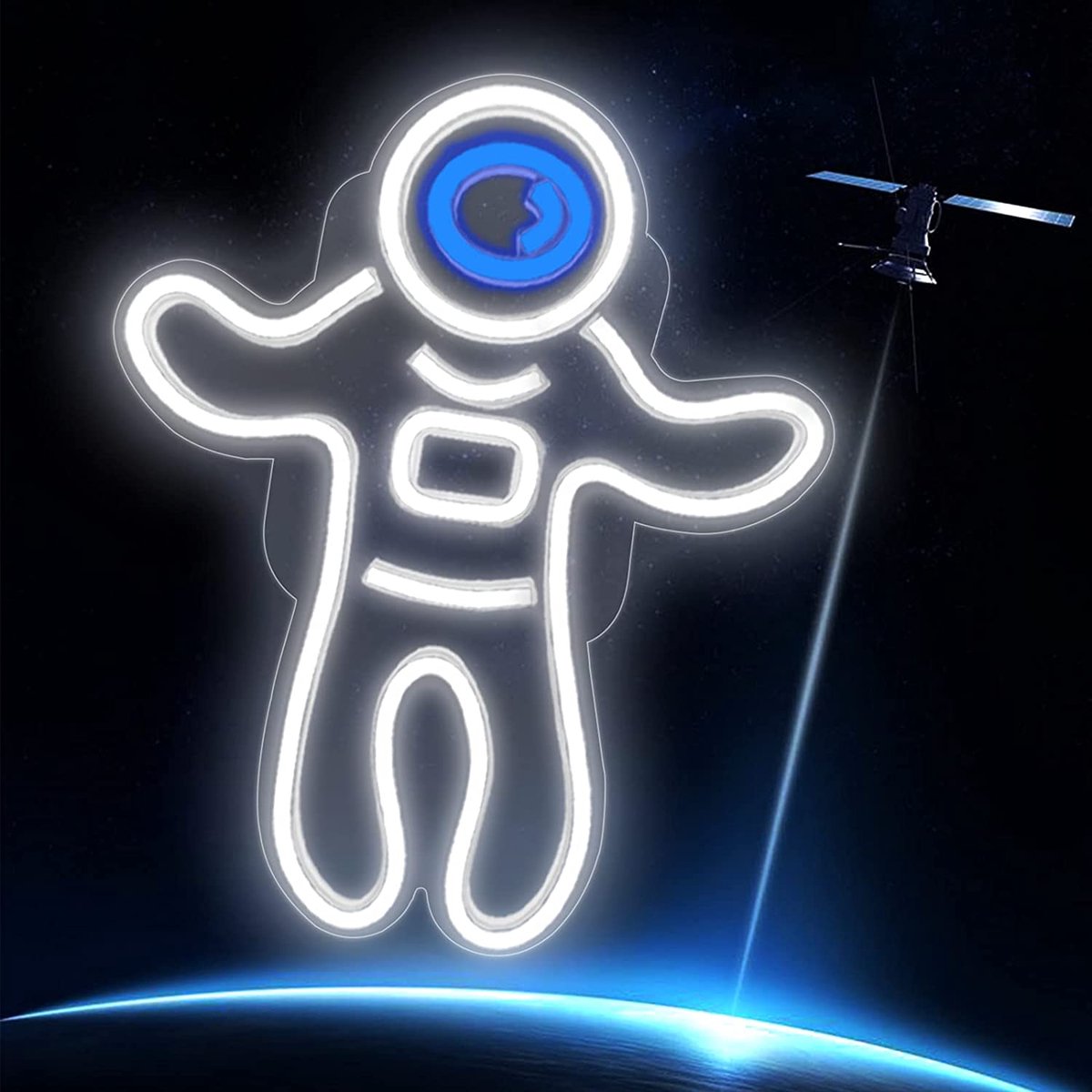Neon verlichting - Astronaut - Wit sfeerlicht - Wandlamp