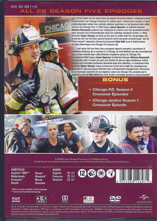 Chicago Fire - Seizoen 5 (DVD) - Tv Series