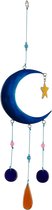 Zonvanger - Maan donkerblauw - Resin - Blauw - 38x11x1 cm - Indonesie - Sarana - Fairtrade