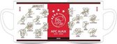 Mok Ajax handtekeningen rood/wit 2019-2020